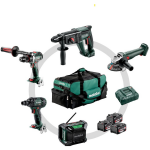 Metabo Comboset 2.4.1 | 5 machines | 18V | 3 x 4,0Ah Li-Ion + lader | In Gereedschapstas