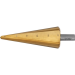 Getrapte plaatboor | boorbereik 5-31 mm | HSS TiN totale lengte 103 mm | snedeaantal 2 - 4000862047