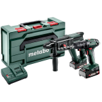 Metabo Comboset 2.3.4 | SB18 Accuklopboor + KH18LTX 24 Combihamer | 18V | 2,0Ah Li-Ion