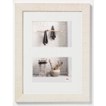 Walther Design - Home - Houten Fotolijst Tweeluik - Fotomaat 18x13cm - Crème Wit