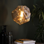 Hoyz - Hanglamp Rock Chromed - 1 Lamp/zwart - Industrieel - Grijs