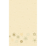 Duni Kerst Thema Tafellakens/tafelkleden Beige Met Sterren 138 X 220 Cm - Tafellakens - Bruin