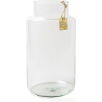 Transparante Melkbus Vaas/vazen Van Eco Glas 19 X 35 Cm - Vazen