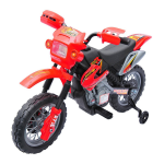 Elektrische Kindermotor - Elektrische Kinderscooter - Speelgoed, Zwart - 102 X 53 X 66 Cm - Rood