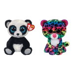 ty - Knuffel - Beanie Boo&apos;s - Bamboo Panda & Dot Leopard