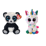 ty - Knuffel - Beanie Boo&apos;s - Bamboo Panda & Harmonie Unicorn