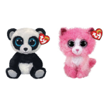 ty - Knuffel - Beanie Boo&apos;s - Bamboo Panda & Reagan Cat
