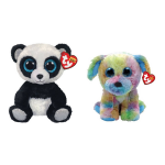 ty - Knuffel - Beanie Boo&apos;s - Bamboo Panda & Max Dog