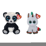 ty - Knuffel - Beanie Boo&apos;s - Bamboo Panda & Christmas Unicorn