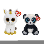 ty - Knuffel - Beanie Boo&apos;s - Pegasus Unicorn & Bamboo Panda