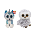 ty - Knuffel - Beanie Buddy - Helena Husky & Owlette Owl