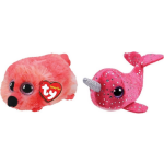 ty - Knuffel - Teeny &apos;s - Gilda Flamingo & Nelly Narwhal