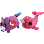 ty - Knuffel - Teeny &apos;s - Rosette Unicorn & Nelly Narwhal