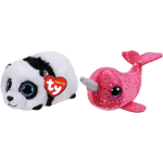 ty - Knuffel - Teeny &apos;s - Bamboo Panda & Nelly Narwhal