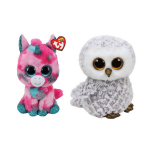 ty - Knuffel - Beanie Buddy - Gumball Unicorn & Owlette Owl