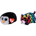 ty - Knuffel - Teeny &apos;s - Waddles Penguin & Jelly Leopard