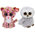 ty - Knuffel - Beanie Buddy - Lainey Leopard & Owlette Owl