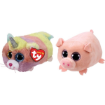 ty - Knuffel - Teeny &apos;s - Heather Cat & Curly Pig