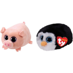 ty - Knuffel - Teeny &apos;s - Curly Pig & Waddles Penguin