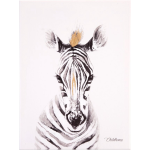 Childhome Olieverfschilderij 30x40 Cm Zebra