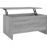 Vidaxl Salontafel 80x55,5x41,5 Cm Bewerkt Hout Sonoma Eikenkleur - Grijs