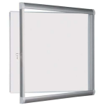 Vanerum Binnenvitrine Design - Aluminium achterwand - Deur van veiligheidsglas