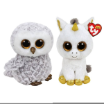 ty - Knuffel - Beanie Buddy - Owlette Owl & Pegasus Unicorn