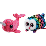 ty - Knuffel - Teeny &apos;s - Hootie Owl & Nelly Narwhal