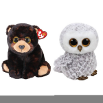 ty - Knuffel - Beanie Buddy - Kodi Bear & Owlette Owl