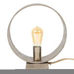 Hoyz - Tafellamp Loop - Industrieel Design - Zwart/ - 30x11x32 - Grijs