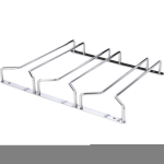 Coninx 3 Rails Wijnglas Houder-34 Cm Breed-metaal Chroom