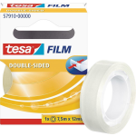 Tesa 57910 57910 Dubbelzijdige tape film Transparant (l x b) 7.5 m x 12 mm 7.5 m
