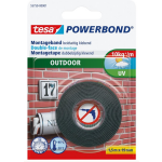 Tesa 55750 55750 Montagetape POWERBOND (l x b) 1.5 m x 19 mm 1.5 m - Negro