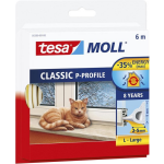 Tesa 05390-00100-00 05390-00100-00 Afdichtingstape moll (l x b) 6 m x 9 mm 6 m - Wit