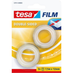 Tesa 57911 57911 Dubbelzijdige tape film Transparant (l x b) 7.5 m x 12 mm 2 stuk(s)