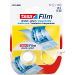 Tesa 57912 57912 Dubbelzijdige tape film Transparant (l x b) 7.5 m x 12 mm 7.5 m - Wit