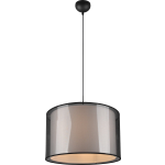 BES LED Led Hanglamp - Hangverlichting - Trion Bidon - E27 Fitting - 1-lichts - Rond - Mat - Aluminium - Zwart