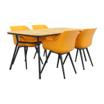 Hartman Sophie Studio Orange/bella 180x90 Cm. - 5-delige Tuinset - Zwart