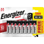 Energizer Batterijen Max Aa, Blister Van 8 Stuks + 4 Stuks Gratis