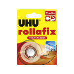 UHU rollafix TRANSPARENT 36955 Plakband Transparant (l x b) 7.5 m x 19 mm 7.5 m