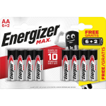 Energizer Batterijen Max Aa, Blister Van 6 Stuks + 2 Stuks Gratis