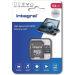 INTEGRAL MEMORY Integral Microsdxc Geheugenkaart, 64 Gb