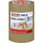 Tesa 51124-08-01 Pakband pack Ultra Strong (l x b) 66 m x 50 mm 3 stuk(s) - Bruin