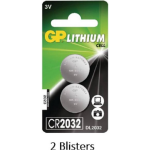 GP 4 Stuks (2 Blisters A 2 Stuks) Lithium Cell Cr2032 Batterij 3v