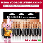 Duracell 24 X Aaa Plus Power - Voordeelverpakking - 24 X Aaa Batterijen