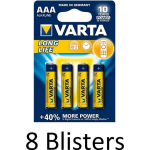 Varta 32 Stuks (8 Blisters A 4 St) Longlife Aaa Alkaline Batterij