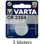 Varta 5x Cr2354 Lithium Knoopcel Batterij 3v