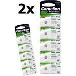 Camelion 10 Stuks (2 Blisters A 5st) - Silver Oxide Sr54w/389 1.55v Knoopcel Batterij