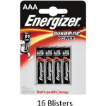 Energizer 64 Stuks (16 Blisters A 4 Stuks) Alkaline Power Aaa