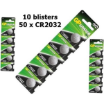 GP 10 Blisters (50x) - Cr2032 Lithium Batterij